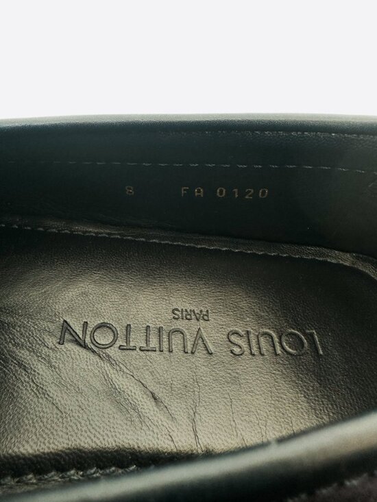 Louis Vuitton Navy Blue Logo Loafers main image 7